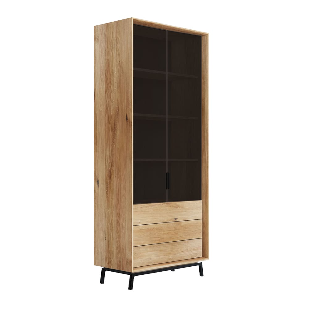wohnli-moebel-suche-M26007222 Wohnli Möbelsuche - Vitrine modernes Design aus Massivholz 100x45x200cm