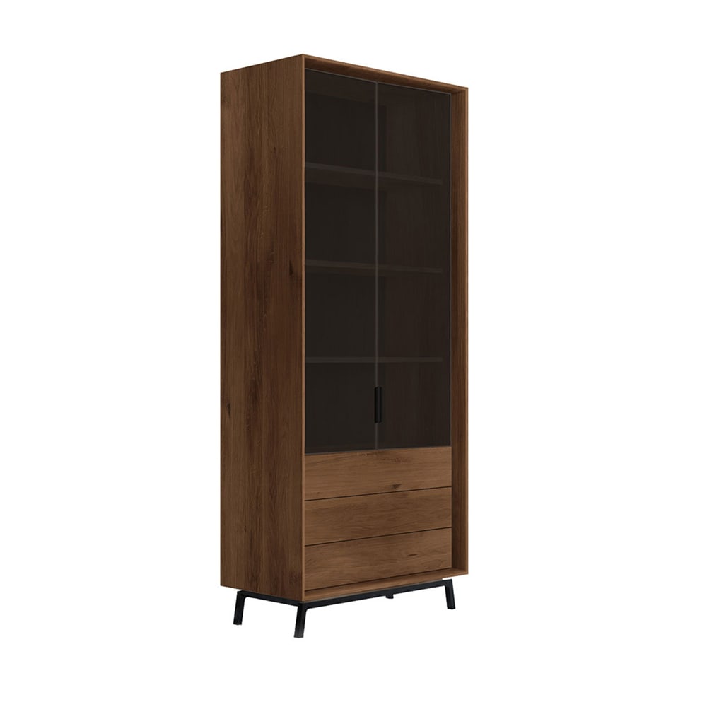 wohnli-moebel-suche-M26007377 Wohnli Möbelsuche - Vitrine modernes Design aus Massivholz 100x45x200cm