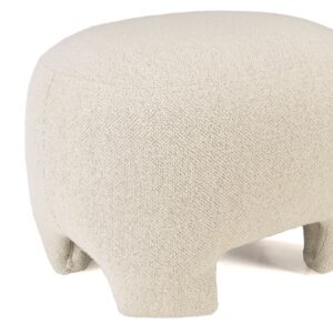 Sitzkissen aus Bouclé-Stoff 54x39x41cm PES - Polyester Beige MACABANE Sofas und Sessel Sessel, Poufs und Fußbänke Sitzsäcke