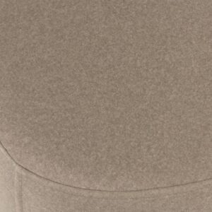 Sitzkissen in Samtoptik 53x35x53cm PES - Polyester Taupe MACABANE Sofas und Sessel Sessel, Poufs und Fußbänke Sitzsäcke