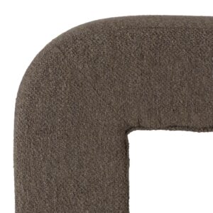 Sitzkissen aus Bouclé-Stoff 65x47x48cm PES - Polyester Taupe MACABANE Sofas und Sessel Sessel, Poufs und Fußbänke Sitzsäcke