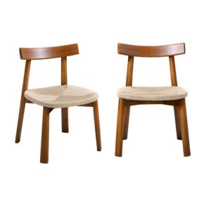 wohnli-moebel-suche-M26007832 Wohnli Möbelsuche - 2er-Set skandinavische Stühle nussbaumfarbenes Heveaholz und beige