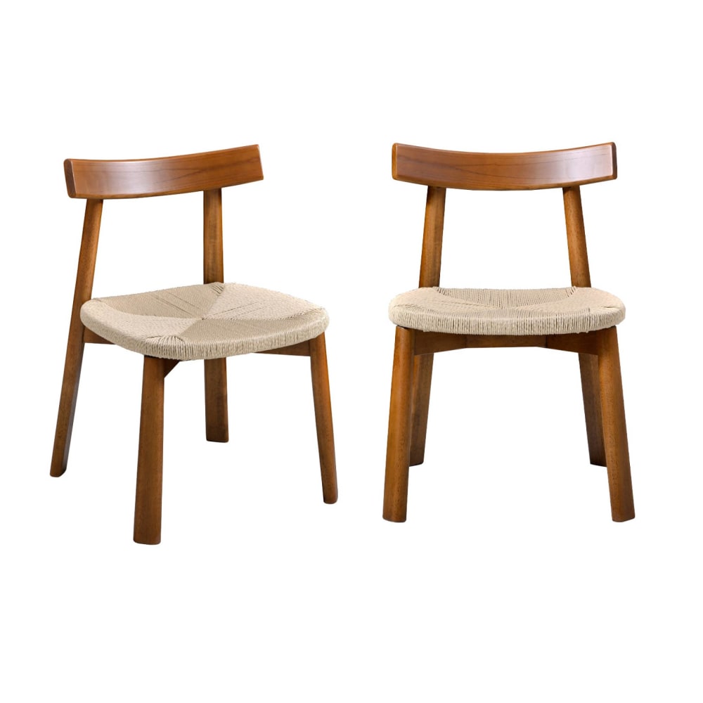 wohnli-moebel-suche-M26007832 Wohnli Möbelsuche - 2er-Set skandinavische Stühle nussbaumfarbenes Heveaholz und beige