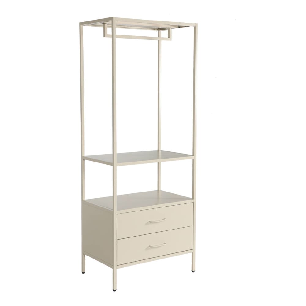 wohnli-moebel-suche-M26007846 Wohnli Möbelsuche - Eingangsmöbel aus Metall mit Kleiderstange creme