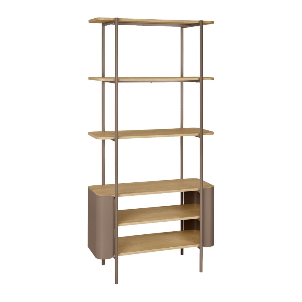 wohnli-moebel-suche-M26007977 Wohnli Möbelsuche - Bücherregal mit Metall und Holzdekor