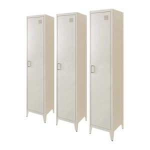 wohnli-moebel-suche-M26008018 Wohnli Möbelsuche - 3er-Set Schränke aus Stahl beige
