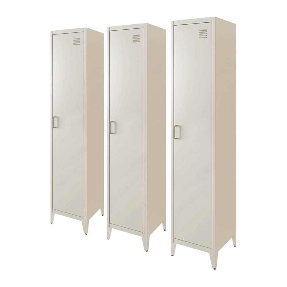 wohnli-moebel-suche-M26008018 Wohnli Möbelsuche - 3er-Set Schränke aus Stahl beige