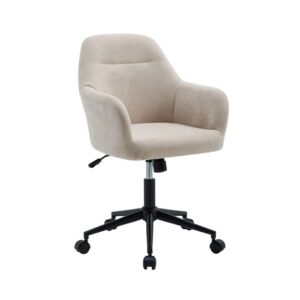 wohnli-moebel-suche-M26008031 Wohnli Möbelsuche - Bürostuhl mit beigefarbenem Chenille-Bezug