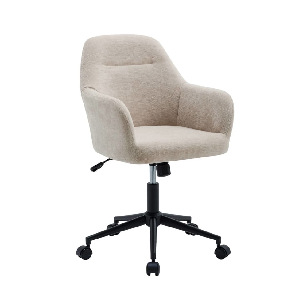 wohnli-moebel-suche-M26008031 Wohnli Möbelsuche - Bürostuhl mit beigefarbenem Chenille-Bezug