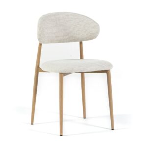 wohnli-moebel-suche-M26008611 Wohnli Möbelsuche - 2er-Set Stühle Stoff mit Metallbeinen Holzoptik