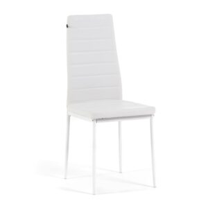 wohnli-moebel-suche-M26008645 Wohnli Möbelsuche - 2er-Set Stühle aus weißem Kunstleder mit Metallbeinen