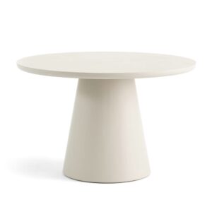 wohnli-moebel-suche-M26008660 Wohnli Möbelsuche - Runder Tisch Ø120cm aus MDF mit Zementoptik ecru