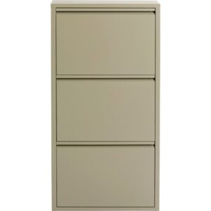 wohnli-moebel-suche-M26009495 Wohnli Möbelsuche - Schuhkipper mit 3 Fächern aus Stahl in Khaki