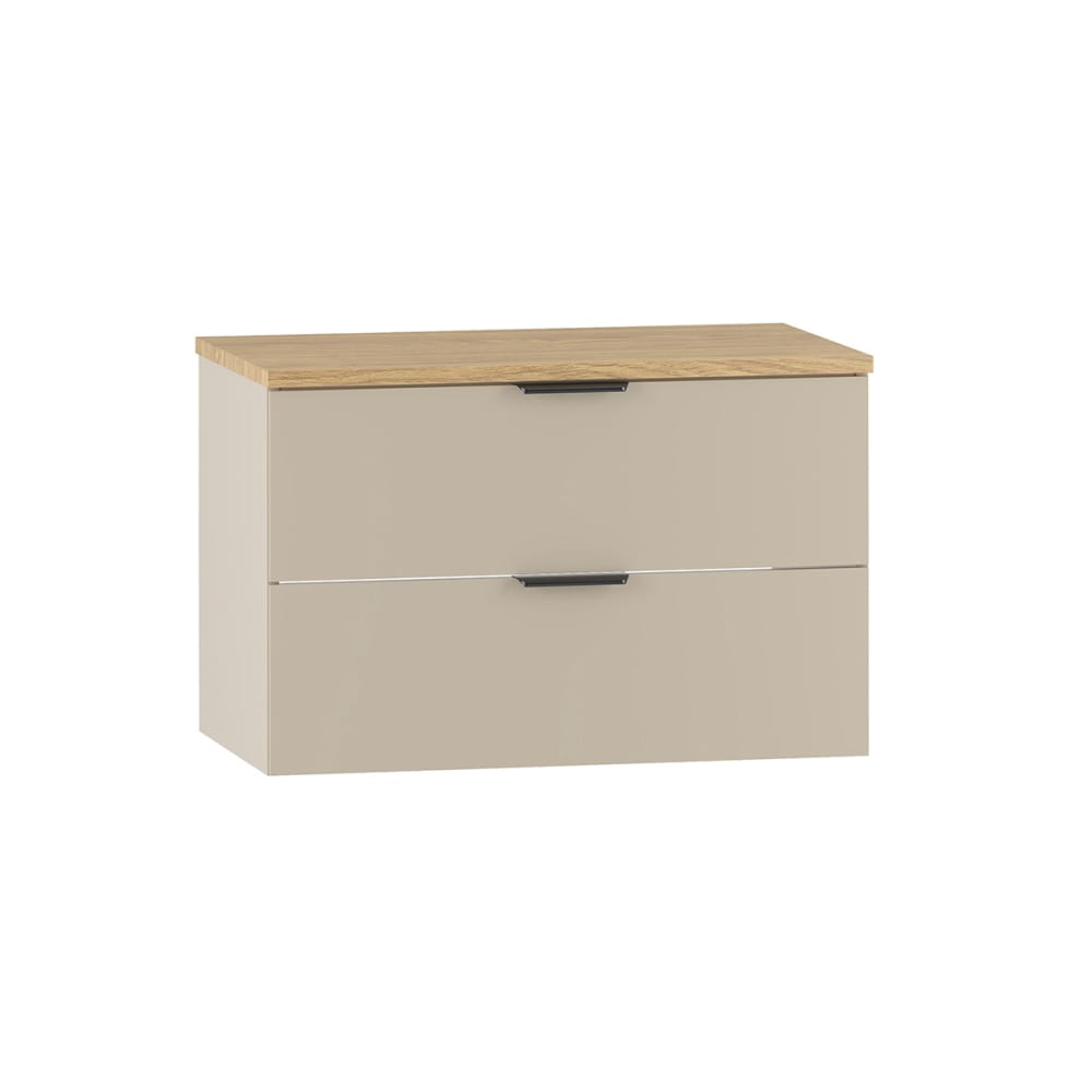 wohnli-moebel-suche-M26009734 Wohnli Möbelsuche - Waschtischunterschrank 80cm Waschtisch Melamin Kaschmir und Holz