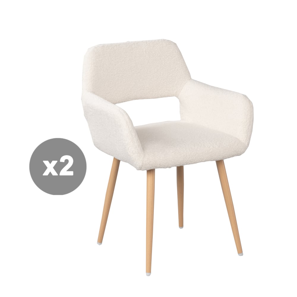 wohnli-moebel-suche-M26009784 Wohnli Möbelsuche - 2er-Set Esszimmerstühle mit French-Terry-Stoff skandinavisch