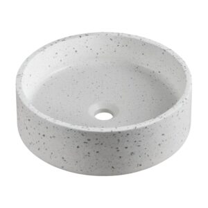 wohnli-moebel-suche-M26010414 Wohnli Möbelsuche - Rundes Terrazzo-Waschbecken für den Aufsatz