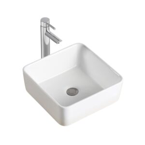 wohnli-moebel-suche-M26010415 Wohnli Möbelsuche - Quadratisches Aufsatzwaschbecken aus weißer Keramik