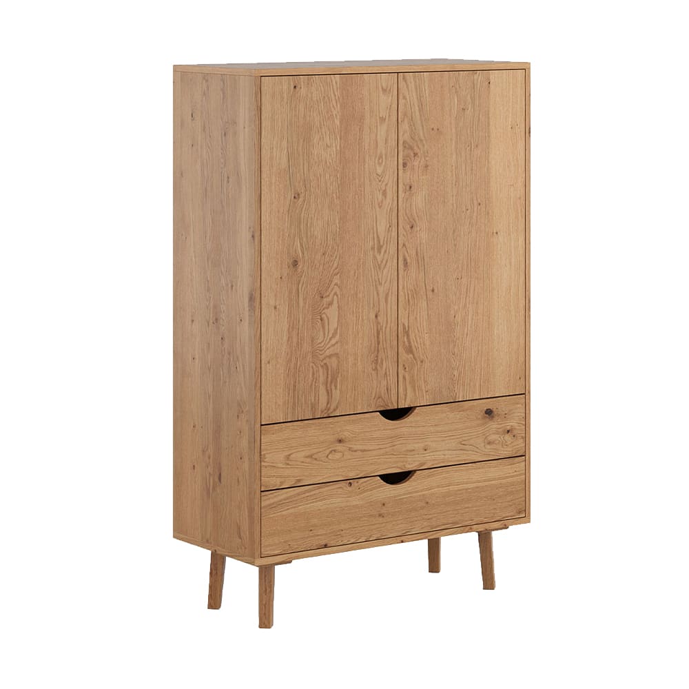 wohnli-moebel-suche-M26011910 Wohnli Möbelsuche - Kleiderschrank mit Schubladen aus Massivholz 90x40x145cm