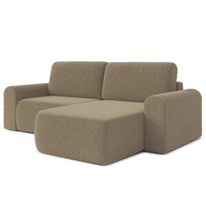 wohnli-moebel-suche-M26013113 Wohnli Möbelsuche - Ecksofa Rechts mit Schlaffunktion aus Bouclé-Stoff 3-Sitzer