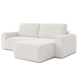 wohnli-moebel-suche-M26013116 Wohnli Möbelsuche - Ecksofa Rechts mit Schlaffunktion aus Bouclé-Stoff 3-Sitzer