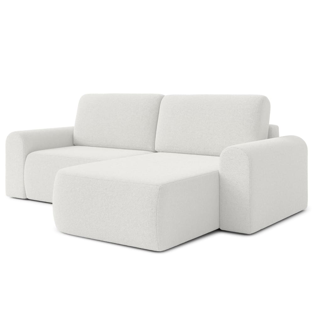 wohnli-moebel-suche-M26013116 Wohnli Möbelsuche - Ecksofa Rechts mit Schlaffunktion aus Bouclé-Stoff 3-Sitzer