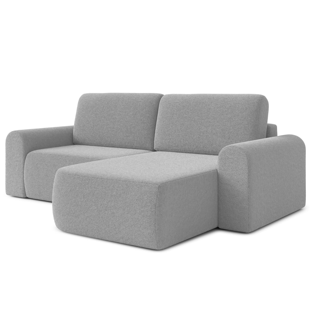 wohnli-moebel-suche-M26013118 Wohnli Möbelsuche - Ecksofa Rechts mit Schlaffunktion aus Bouclé-Stoff 3-Sitzer