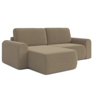 wohnli-moebel-suche-M26013120 Wohnli Möbelsuche - Ecksofa Links mit Schlaffunktion aus Bouclé-Stoff 3-Sitzer