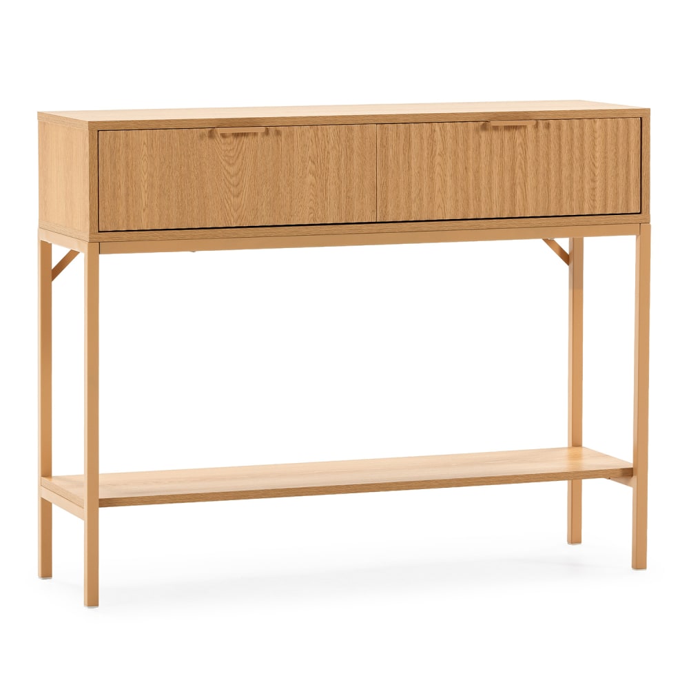 wohnli-moebel-suche-M26013165 Wohnli Möbelsuche - Konsolentisch 2 Schubladen Eiche-Optik