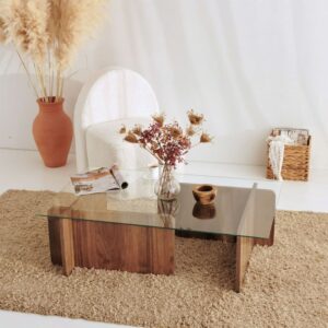 wohnli-moebel-suche-M26013432-1 Design-Couchtisch 105x30x65cm Spanplatte Braun Concept Usine Möbel Wohnzimmermöbel Couchtische