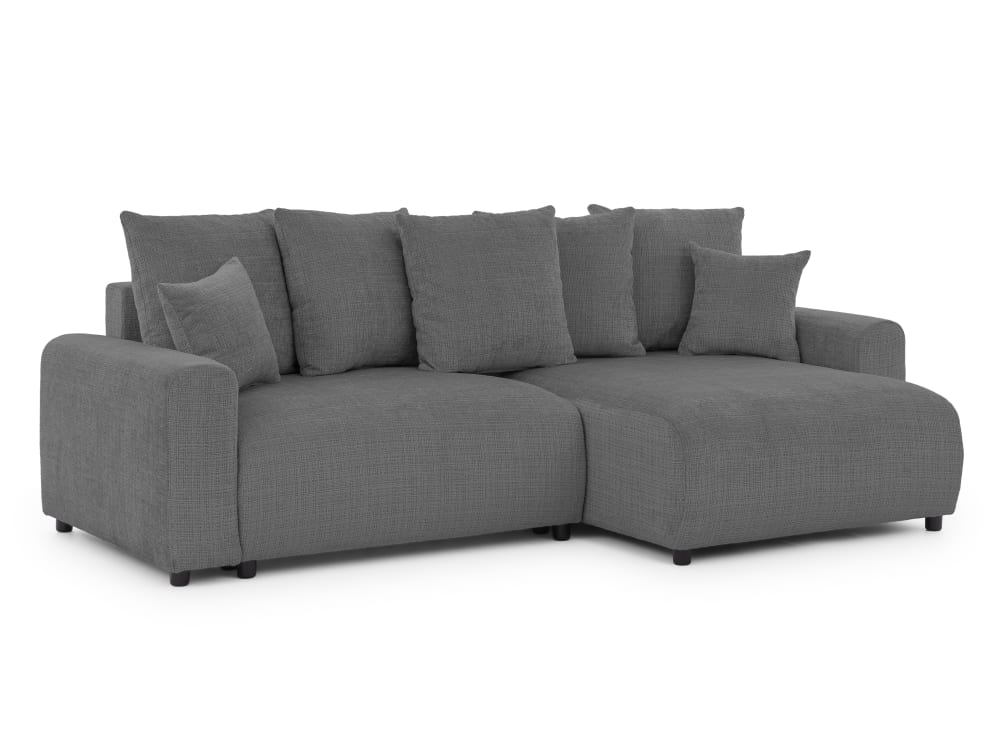 wohnli-moebel-suche-M26014142 Wohnli Möbelsuche - Ecksofa im Bumpy-Design mit Schlaffunktion und Bettkasten aus Chenille