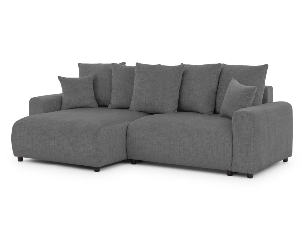 wohnli-moebel-suche-M26014143 Wohnli Möbelsuche - Ecksofa im Bumpy-Design mit Schlaffunktion und Bettkasten aus Chenille