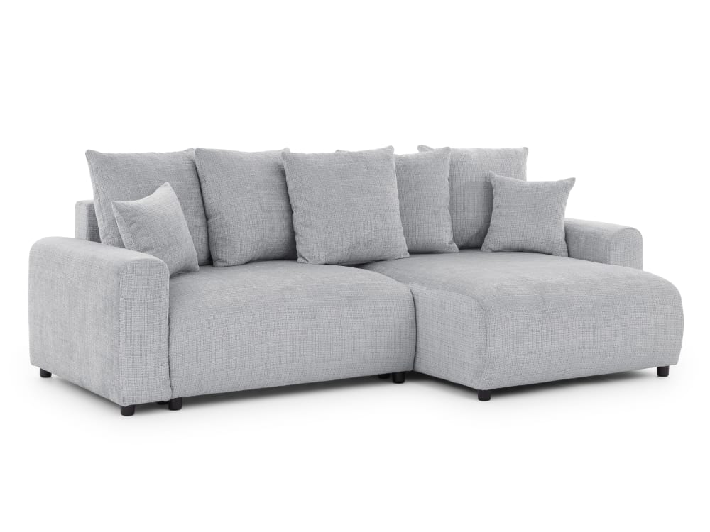 wohnli-moebel-suche-M26014160 Wohnli Möbelsuche - Ecksofa im Bumpy-Design mit Schlaffunktion und Bettkasten aus Chenille