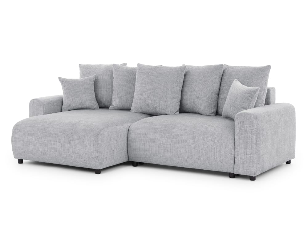 wohnli-moebel-suche-M26014162 Wohnli Möbelsuche - Ecksofa im Bumpy-Design mit Schlaffunktion und Bettkasten aus Chenille