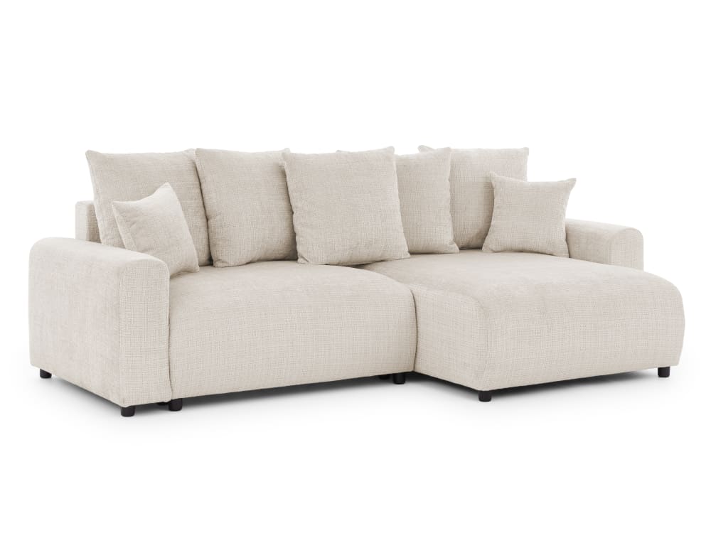 wohnli-moebel-suche-M26014164 Wohnli Möbelsuche - Ecksofa im Bumpy-Design mit Schlaffunktion und Bettkasten aus Chenille