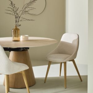 wohnli-moebel-suche-M26016270-1 Polsterstühle 2er-Set Textil Beige 55x82x61cm Holz Beige Signature Möbel Esszimmermöbel Stühle