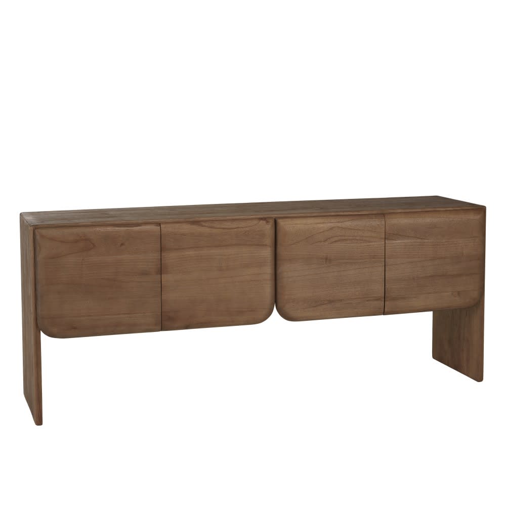 Wohnli Möbelsuche - 4-türiges Sideboard aus Mindi-Holz