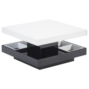 Wohnli Möbelsuche - Couchtisch mit 360° drehbarer Platte 70x70x36 cm