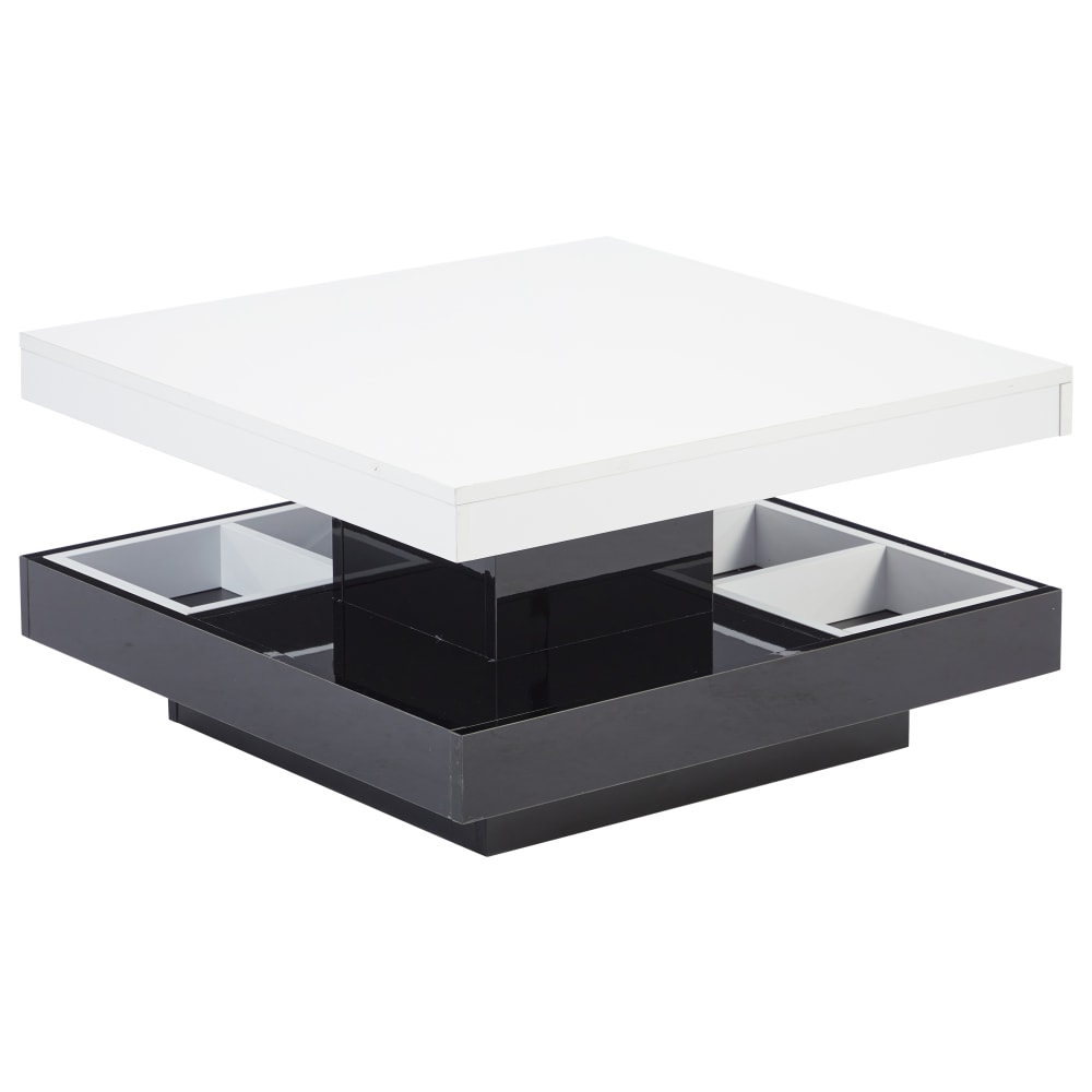 Wohnli Möbelsuche - Couchtisch mit 360° drehbarer Platte 70x70x36 cm