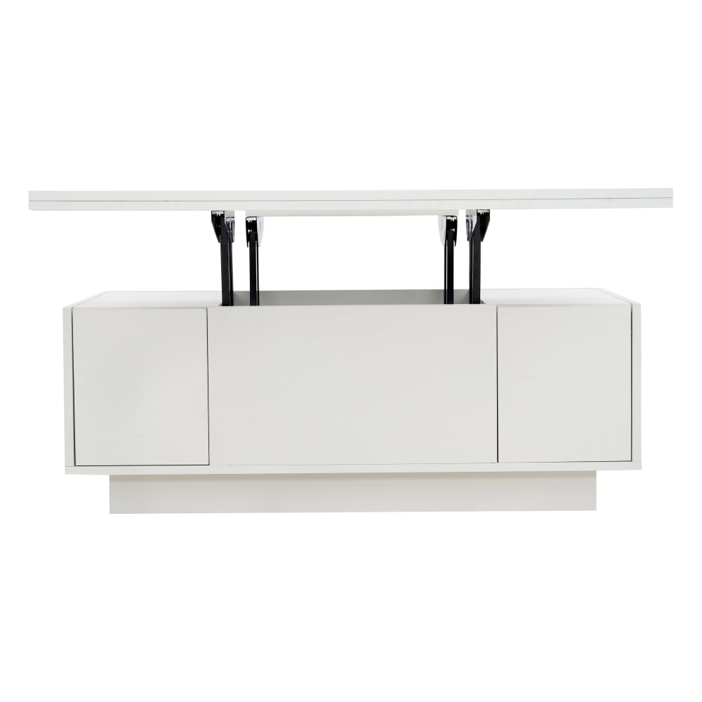 Wohnli Möbelsuche - Couchtisch mit Stauraum und Hebeplatten 100x50x43 cm