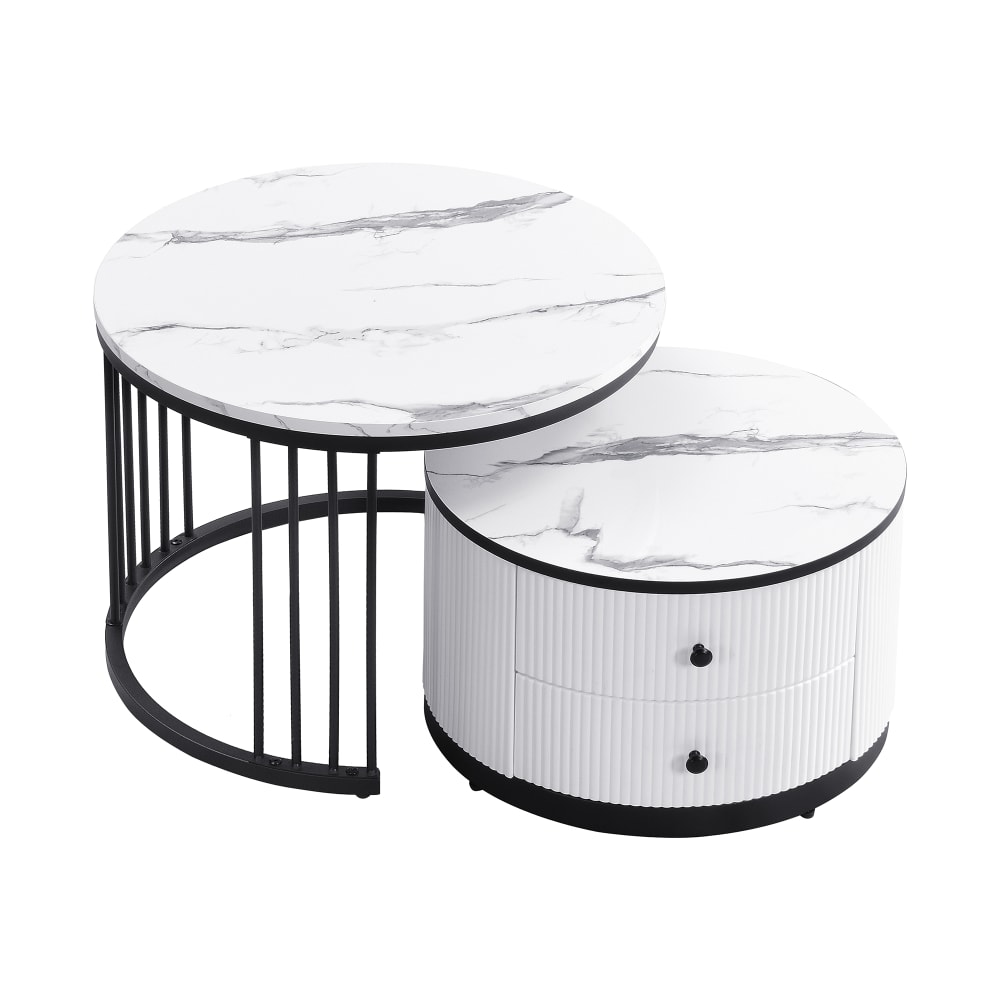 wohnli-moebel-suche-M26017426 Wohnli Möbelsuche - Couchtisch-Set mit 2 Schubladen 60x60x45
