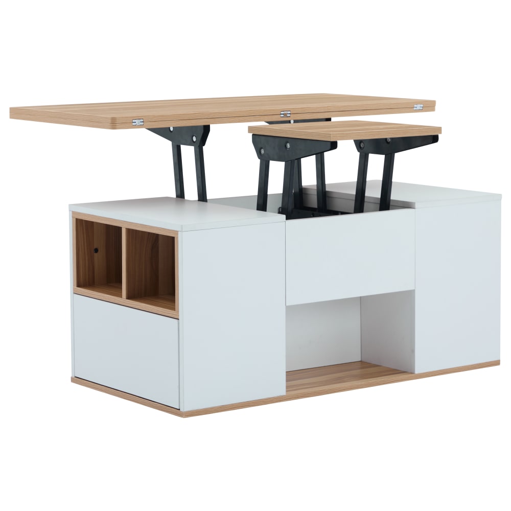 Wohnli Möbelsuche - Couchtisch höhenverstellbar mit 2 Schubladen 100x51x47 cm