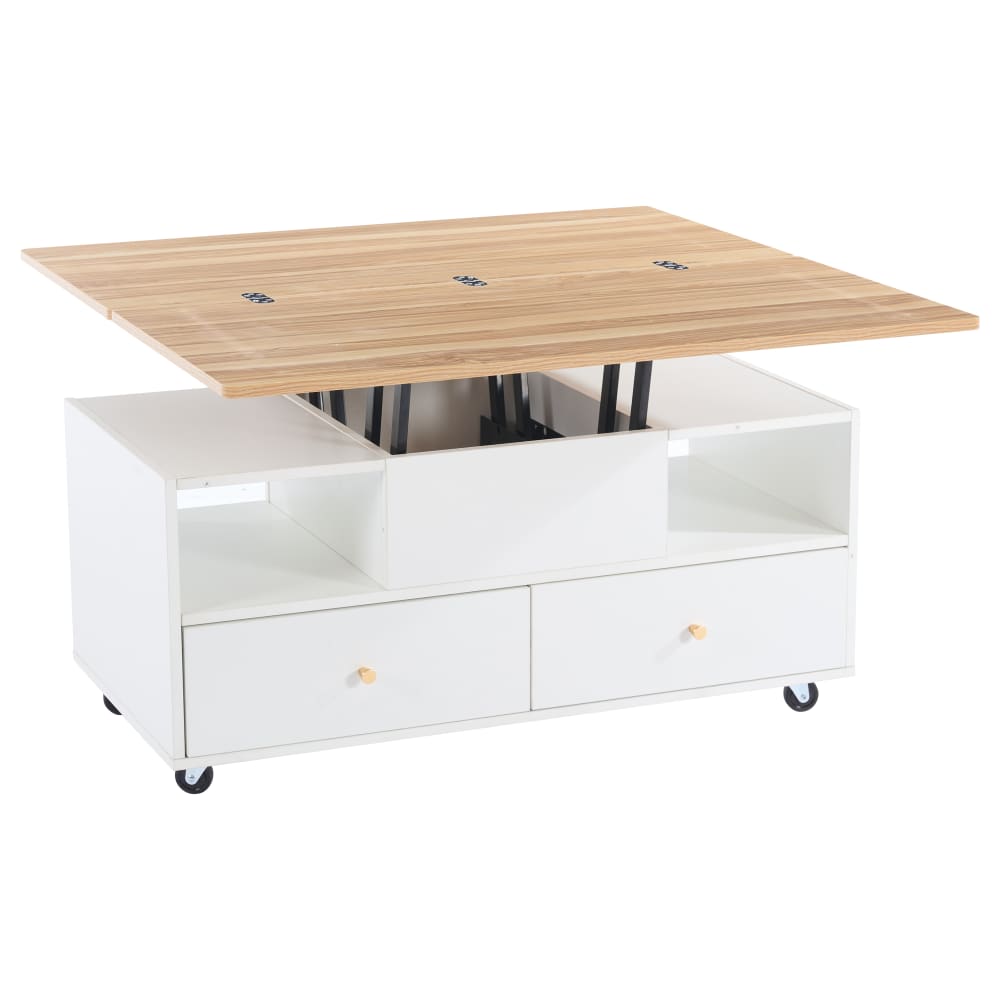 Wohnli Möbelsuche - Couchtisch aus MDF höhenverstellbar und klappbar 100x50x47