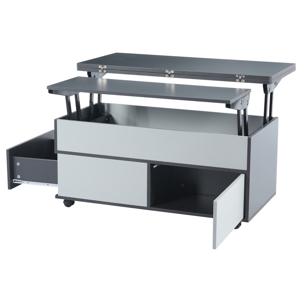 Wohnli Möbelsuche - Couchtisch höhenverstellbar mit Stauraum 100x98x65 cm