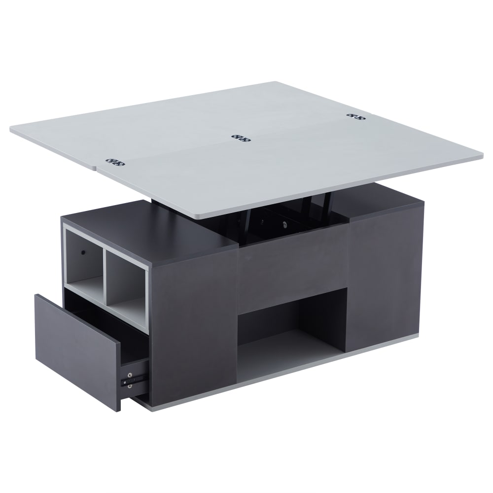 Wohnli Möbelsuche - Couchtisch höhenverstellbar mit 2 Schubladen 100x51x47 cm