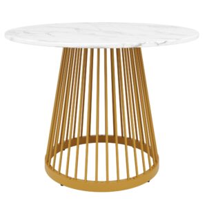 wohnli-moebel-suche-M26017536 Wohnli Möbelsuche - Runder Esstisch mit Metallbeinen 80x80x76 cm