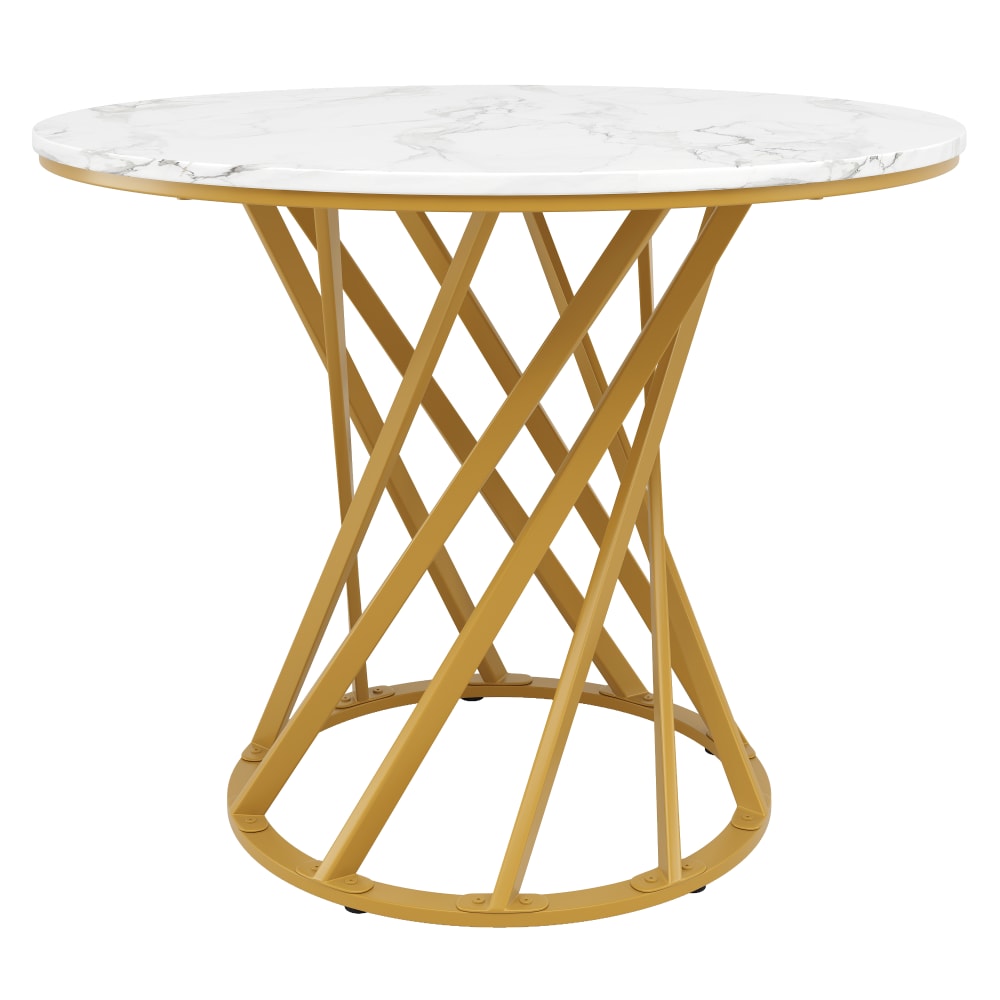 wohnli-moebel-suche-M26017550 Wohnli Möbelsuche - Runder Esstisch mit Metallbeinen Faserplatte 80x80cm