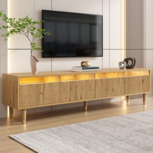 wohnli-moebel-suche-M26017563-1 TV-Schrank mit 4 Schubladen Stauraum 178 cm Holzoptik 178x45x35cm Spanplatte Braun MODFU Möbel Wohnzimmermöbel TV-Möbel
