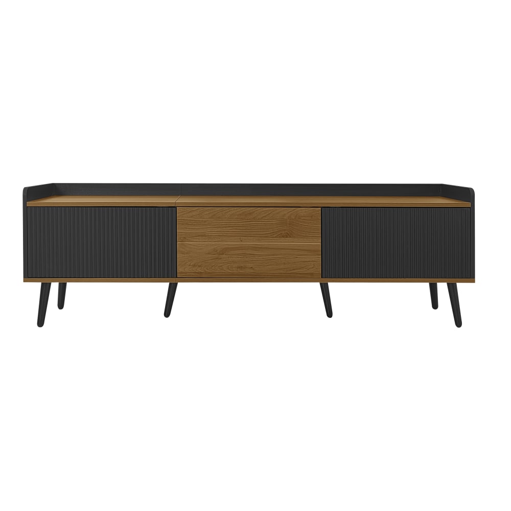 wohnli-moebel-suche-M26017566 Wohnli Möbelsuche - TV-Schrank mit 3 Türen Stauraum 160 cm Schwarz Natur