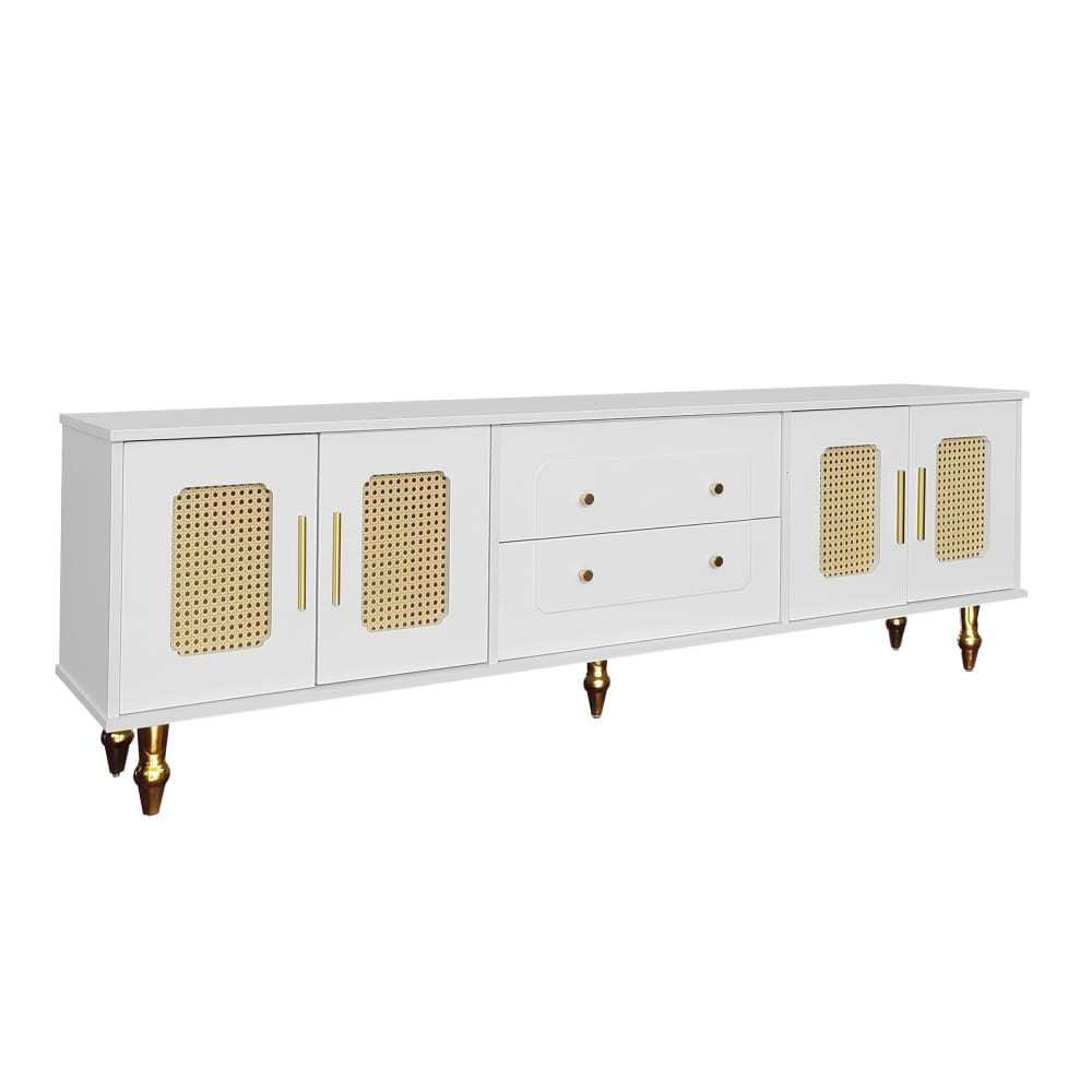 wohnli-moebel-suche-M26017576 Wohnli Möbelsuche - TV-Schrank 175 cm mit Rattan-Glastüren und Schubladen