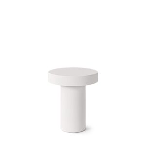wohnli-moebel-suche-M26017655-1 Runder Beistelltisch in Weiß 50x59x50cm Beton Weiß Koketto Home Möbel Wohnzimmermöbel Beistelltische